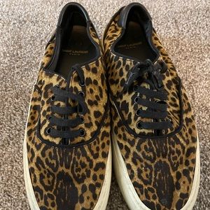 Saint Laurent Venice, leopard sneakers